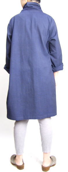 藍色　大きいサイズ　Kaya Boutique レディースファッション通販　アウター コットンジャケット