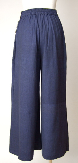 綺麗スタイル　紺・ネイビー・藍色コットンパンツ　大きいサイズ　Kaya Boutique レディースファッション通販　ボトムス