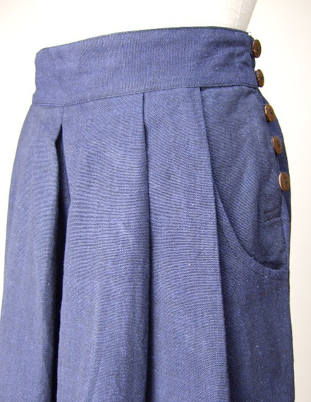 大人の紺・ネイビー・藍色コットンパンツ　大きいサイズ　Kaya Boutique レディースファッション通販　ボトムス
