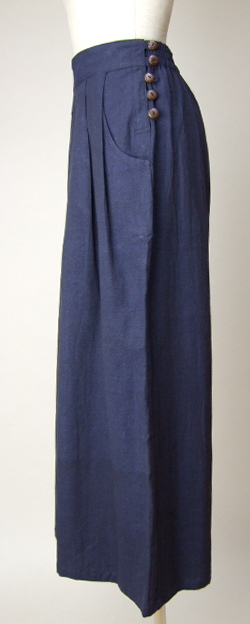 足長スタイル　紺・ネイビー・藍色コットンパンツ　大きいサイズ　Kaya Boutique レディースファッション通販　ボトムス