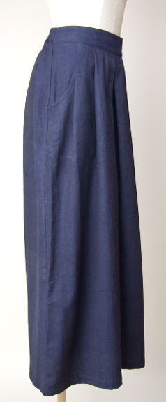美脚　紺・ネイビー・藍色コットンパンツ　大きいサイズ　Kaya Boutique レディースファッション通販　ボトムス