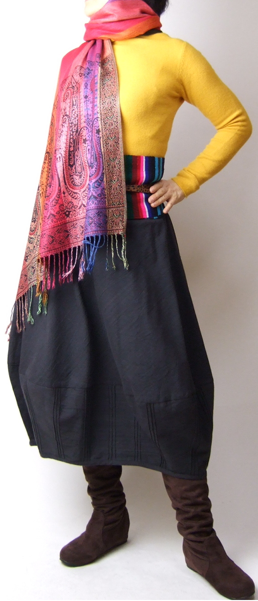 KAYAboutiqueバルーンスカート　アジアンファッション◇コットンスカート